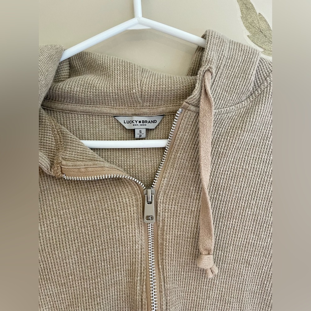 Womens lucky brand waffle sweater size small!